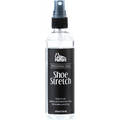 FOOTMATTERS Shoe Stretch Spray – Professional Shoe Stretcher - Softener for Leather, Suede, Nubuck, Canvas – 4 oz