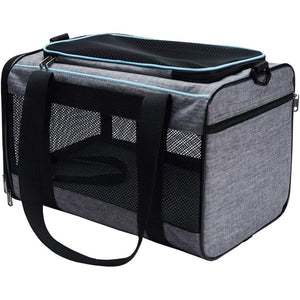 Vceoa 17.5x11x11 Inches Cat, Dog Carrier for Pets Up to 16 Lbs, Soft-Sided Cat Bag Animal Carriers Travel Puppy Carry As a Toy of Fabric Pet Home