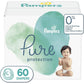 Pampers Pure Protection Baby Diapers, Size 5 (27+ lbs), 132 Count, Up to 100% Leakproof, Premium Plant-based Skin Protection, Hypoallergenic Soft Diapers