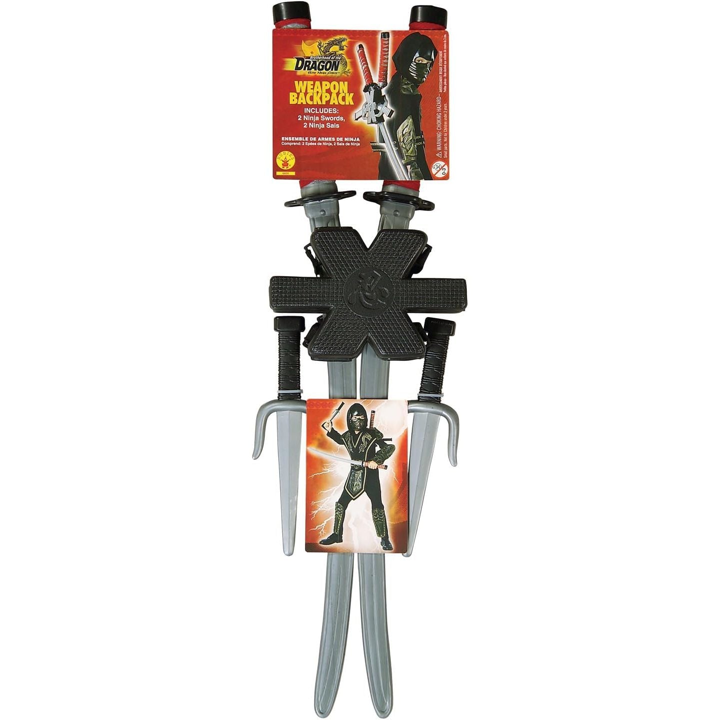 Buy now Rubie's Dragon Ninja Child's Backpack Weapon Set for Themed Parties and Halloween, Multicolor at indiglob india