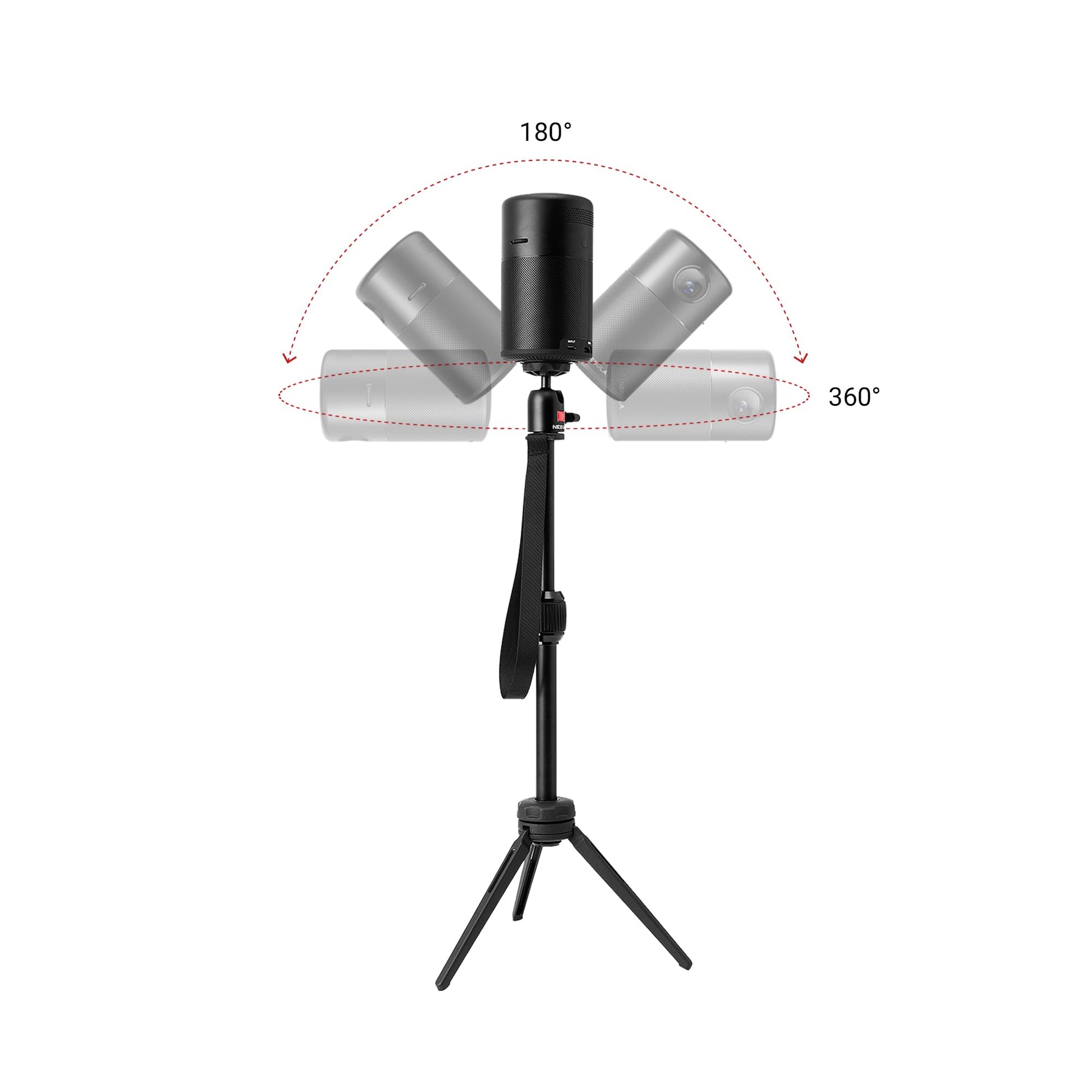 Buy now Nebula Adjustable Tripod Stand, Compact, Portable Projector Stand, Includes Universal Mount and Swivel Ball Head - Aluminum Alloy Tripod Stand, for Capsule 3, Capsule 3 Laser, Capsule Air at indiglob india