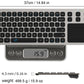 Buy now Arteck 2.4G Wireless Touch TV Keyboard with Easy Media Control and Built-in Touchpad Mouse Solid Stainless Ultra Compact Full Size Keyboard -Connected Computer, Smart TV, HTPC at indiglob india
