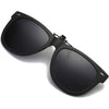Polarized Clip On Sunglasses Over Prescription Glasses Anti-Glare UV Protection Fishing Driving Sunglasses - Black