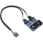 USB 2.0 Splitter Male 1 to 4 Female Motherboard USB Splitter USB 2.0 Splitter Motherboard USB Splitter(30cm)
