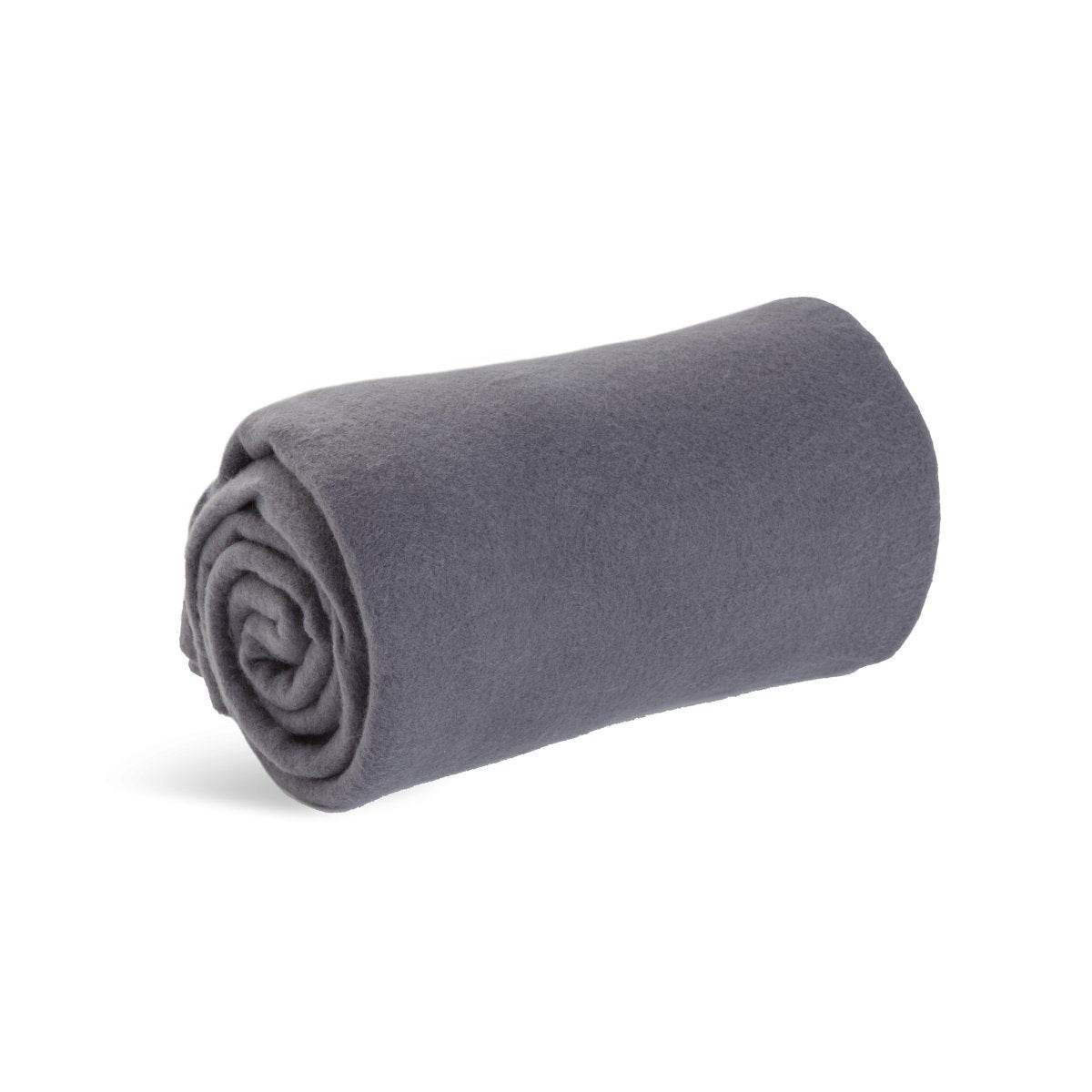 Cozy-Soft Microfleece Travel Blanket, 50x60 Inch, Lightweight, Compact, Perfect for Airplane and Car, Charcoal - My Store