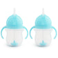 Buy now Munchkin Any Angle Sippy Cup for Toddlers, Spill Proof Weighted Straw Cup with Transition Handles for Babies 6 Months and Up, 7 Ounce, Blue at indiglob india