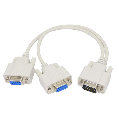 PNGKNYOCN 30cm DB9 Y Splitter Cable DB9 9 Pin 1 Male to 2 Female Rs232 Serial Splitter Adapter Straight-Through Cable YOUCHENG for Connect Various Serial Interface Devices