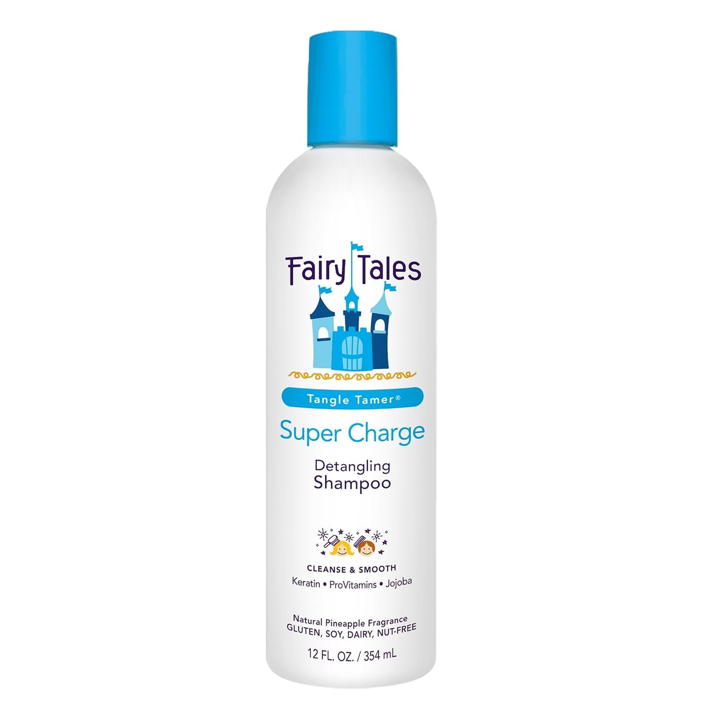 Fairy Tales Tangle Tamer Detangling Shampoo for Kids - Ultra Moisturizing and Anti Frizz Protection - Paraben Free, Sulfate Free - 12 Oz