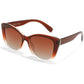 FEISEDY Polarized Vintage Sunglasses American Womens Square Jackie O Cat Eye Sunglasses B2451