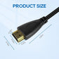 UCEC Short Coiled HDMI Cable, Short HDMI Cable 1 Foot-1.5 Foot(A to A), 4K@60Hz Ultra High Speed Supports for Monitor, Laptop, PC, Camera, Projector