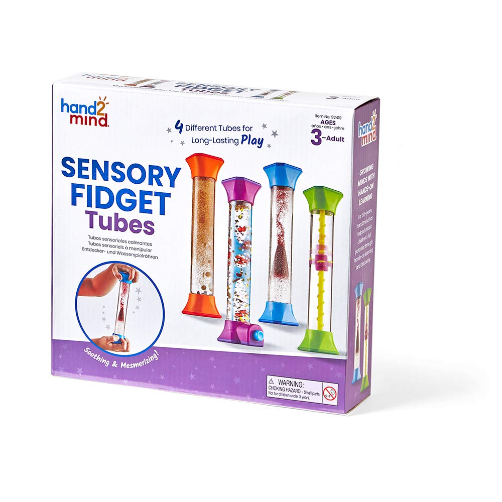 Buy now hand2mind Sensory Fidget Tubes, Sensory Toys, Travel Toys, Quiet Fidgets for Classroom, Calm Down Corner Supplies, Anxiety Relief Items for Kids, Toddler Stocking Stuffers, for Kids at indiglob india