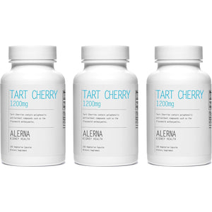 Tart Cherry Extract 1200 mg, 100 Vegetarian Capsules - (Pack of 3), Joint Health Support - Gluten Free, Non-GMO
