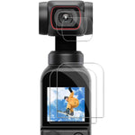 Buy now PCTC [4 pack] Lens+LCD Screen Protector Appliable for DJI Osmo Pocket 2 Camera, osmo pocket accessories 0.3mm 9H Hardness Ultra-Clear Tempered Glass Protector Film Guard Full Coverage Edge to Edge at indiglob india