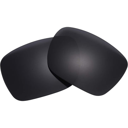 Polarized Replacement Lenses for Oakley Holbrook OO9102 Sunglasses Glass Frames (Black Iridium)