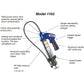 Buy now Lincoln 1162 Pneumatic Grease Gun with 30" High-Pressure Hose and Coupler, Variable Speed Trigger, 6,000 PSI, Fully Automatic, Continuous Operation, Combination Filler Coupler Air Bleeder Valve at indiglob india