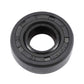 uxcell Oil Seal, TC 10mm x 20mm x 7mm Nitrile Rubber Cover Double Lip with Spring for Bearing Shaft, Black