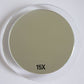 15X Magnifying Mirror - with 3 Mounting Suction Cups - Used for Precise Makeup - Eyebrows/Tweezing - Blackhead/Blemish Removal - Bathroom/Travel Makeup Mirror - 6 Inch Round (Rose Gold)