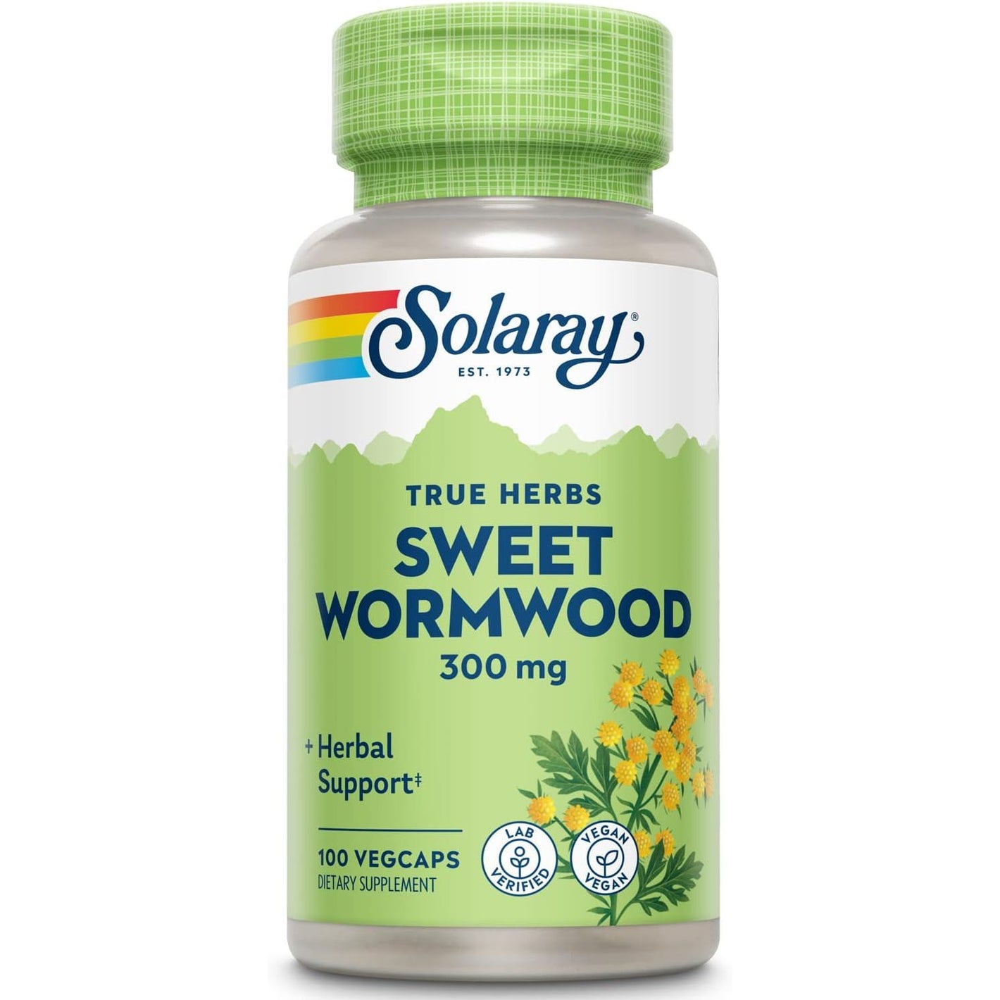 SOLARAY Sweet Wormwood Aerial, Veg Cap (Btl-Plastic) 300mg 100ct