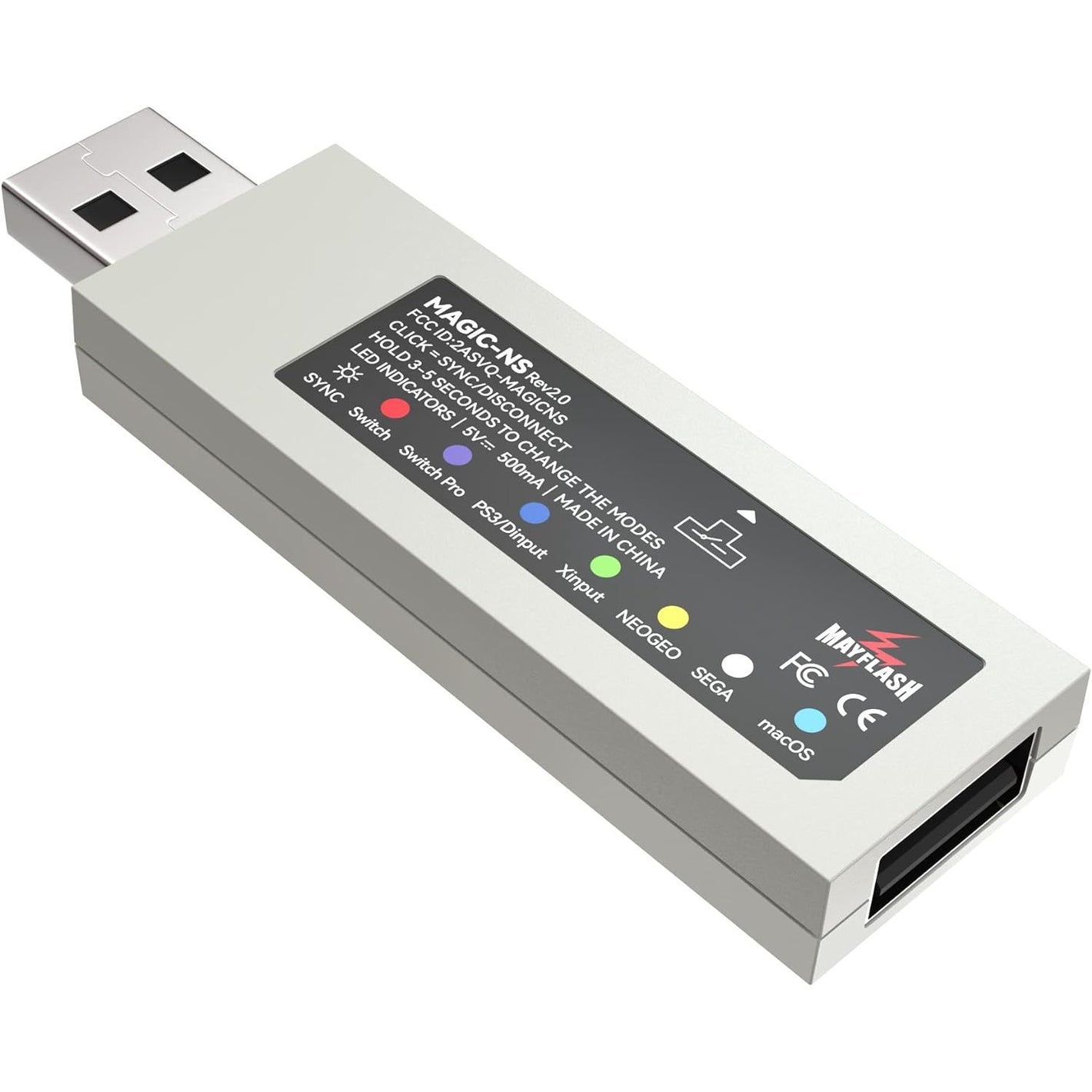 Buy now MAYFLASH Magic NS Wireless Bluetooth Controller USB Adapter for Switch/Switch 2, Steam Deck, macOS, Windows, Raspberry Pi, Compatible with Xbox Series S/X,PS5 Controller and More at indiglob india