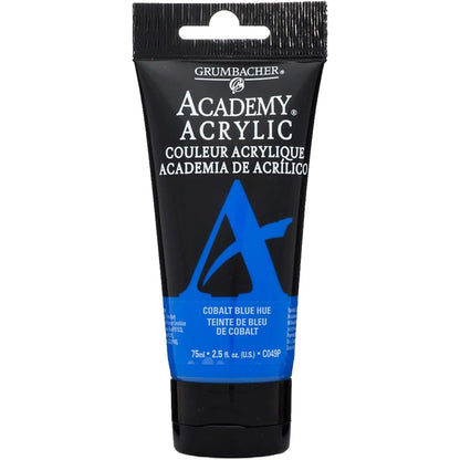 Grumbacher Academy Acrylic Paint, 75ml/2.5 Ounce Plastic Tube, Prussian Blue (C168P)