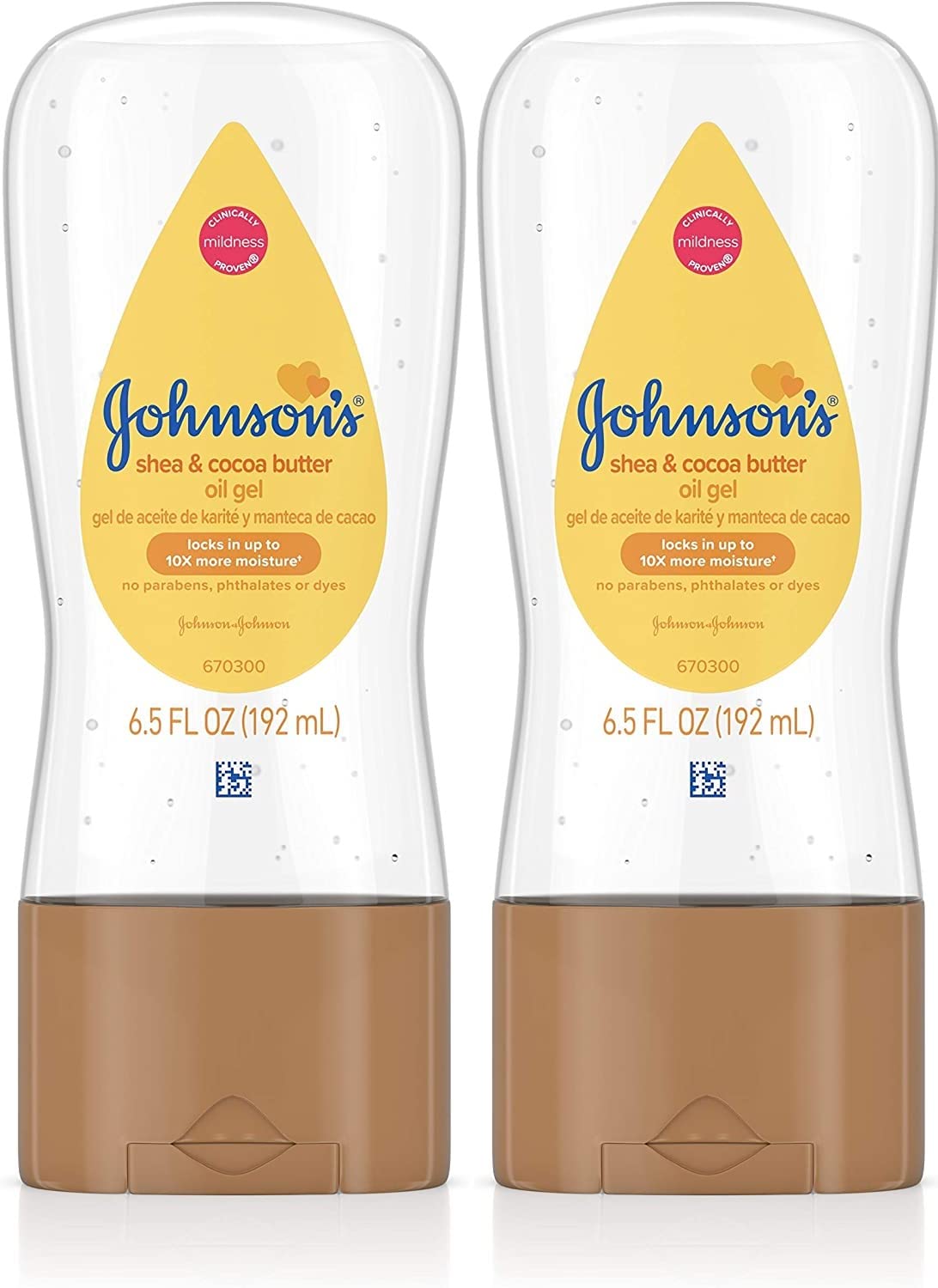 Buy now Johnson's Baby Oil Gel, Moisturizing Baby Massage Mineral Oil Enriched with Shea & Cocoa Butter, Dry Skin Relief for Babies, Kids & Adults, Nourishing & Gentle on Delicate Skin, 6.5 fl. oz 6.5 Ounce (Pack of 2) at indiglob india