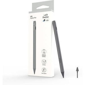 Penoval USI Stylus Pen for Chromebooks - 4096 Levels Pressure, Tail Eraser, Spare Tip