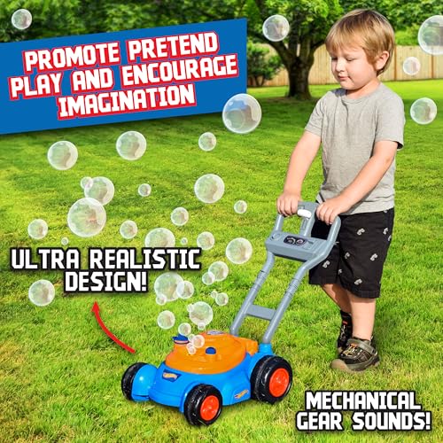 Buy now Hot Wheelsƒ?› Bubble Lawn Mower for Toddlers, Bubble Blowing Machines, Indoor/Outdoor Gardening Toy, Birthday Gift for Prechool Girls and Boys, No Batteries Required, Includes Bubble Solution, 2+ at indiglob india