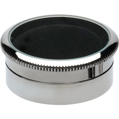 Small Loose Diamond or Gemstone Display Box Case Holder Show Container Metal (Black- 1.3x0.5)