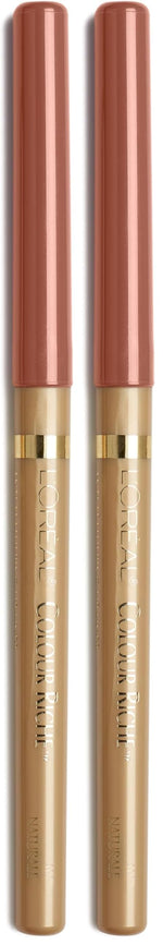 Buy now L'Oreal Paris Colour Riche Lip Liner Pencil, Creamy Lip Liner with Omega 3 and Vitamin E, 783 More Chocolate (Brown) Au Naturale 1 Count (Pack of 2) at indiglob india