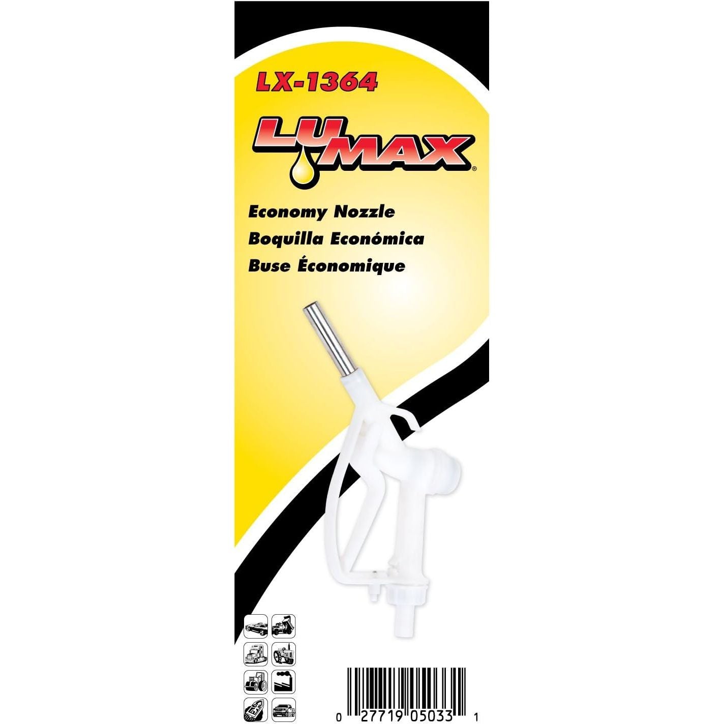 Buy now LUMAX LX-1364 Manual Nozzle Stainless Steel for DEF, Ad Blue, Urea, Manual Polypropylene Nozzle for use with All Fuels, Outlet Tube Size: ¾” at indiglob india