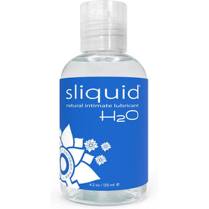 Sliquid H2O Water Based Lube Lubricant for Sex, Glycerin Free Personal Lubricant (4.2 Oz) Clear, Unscented