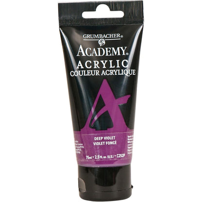 Grumbacher Academy Acrylic Paint, 75ml/2.5 Ounce Plastic Tube, Prussian Blue (C168P)