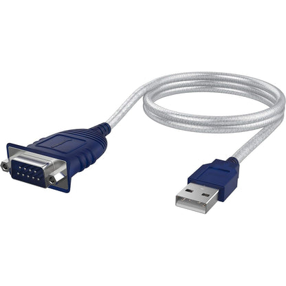 SABRENT USB 2.0 to Serial (9 Pin) DB 9 RS 232 Converter Cable, Prolific Chipset, HEXNUTS, [Windows 11/10/8.1/8/7/VISTA/XP, Mac OS X 10.6 and Above] 2.5 Feet (CB-DB9P)