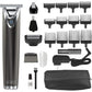 WAHL USA Stainless Steel Lithium Ion 2.0+ Slate Beard Trimmer for Men - Electric Shaver, Nose Ear Trimmer, Rechargeable All in One Men's Grooming Kit - Model 9864