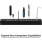 SABRENT 13 Port High Speed USB 2.0 Hub with Power Adapter and 2 Control Switches (HB-U14P)