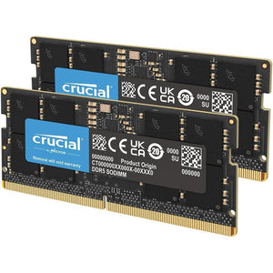 Crucial 32GB DDR5 RAM Kit (2x16GB), 4800MHz CL40 Laptop Memory - Compatible with Intel 12th Gen and AMD Processors - CT2K16G48C40S5