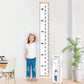 Buy now Mibote Baby Growth Height Chart Handing Ruler Wall Decor for Kids, Canvas Removable Height Growth Chart 79" x 7.9" (Black & White) at indiglob india