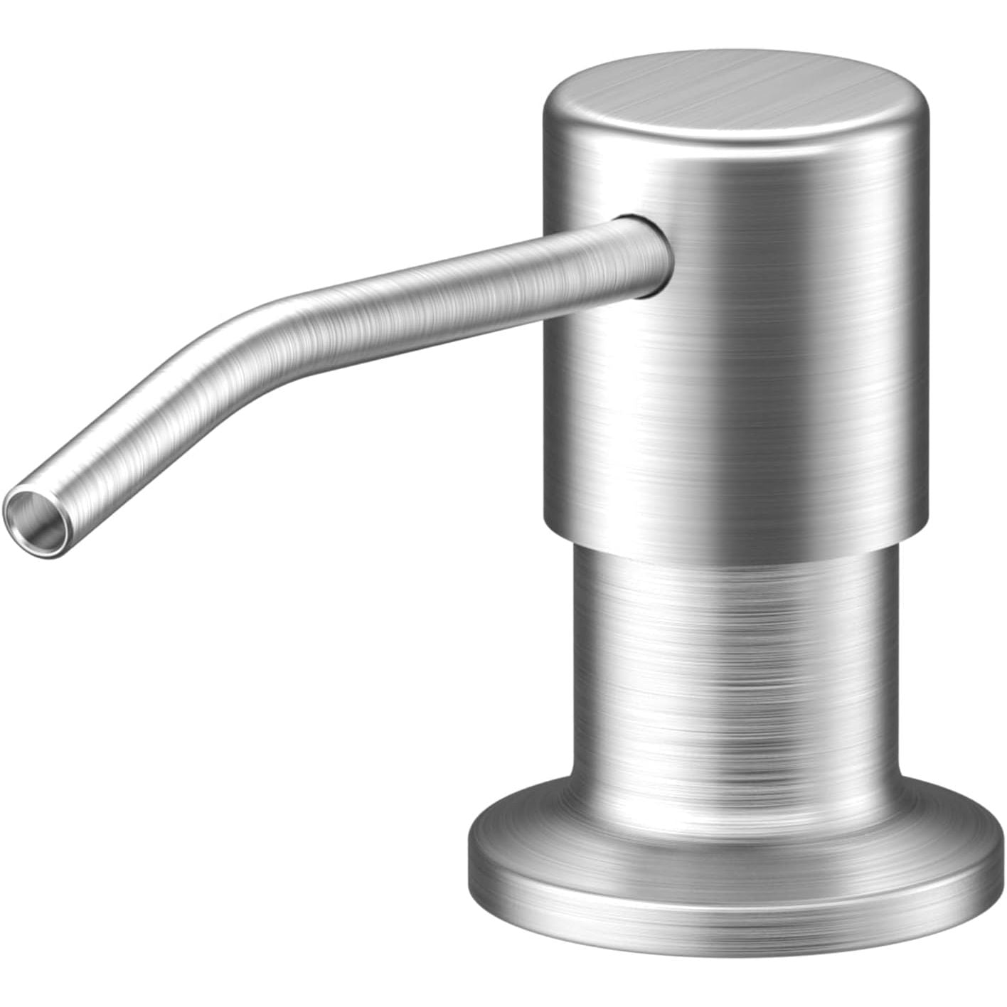 Buy now Built in Sink Soap Dispenser or Lotion Dispenser for Kitchen Sink Brushed Nickel Kitchen Sink Soap Dispenser Bar Sink Soap Dispenser with 17OZ Bottle at indiglob india