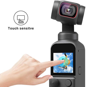 Buy now PCTC [4 pack] Lens+LCD Screen Protector Appliable for DJI Osmo Pocket 2 Camera, osmo pocket accessories 0.3mm 9H Hardness Ultra-Clear Tempered Glass Protector Film Guard Full Coverage Edge to Edge at indiglob india
