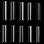 500 Pcs Clear Extra Long C Curve False Nail Tips,XXL C Curve Acrylic Fake Nail Tips with Bag for Nail Salon and DIY, Extra Long French Tips Half Cover Straight Square Nail Tips 10 Sizes - My Store