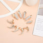 10pcs Halloween False Nail Alloy Gothic Punk Style Talon Claw Paw Finger Rings Cosplay Decoration (3 Sizes)