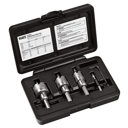 Buy now Klein Tools 31872 Heavy Duty Hole Saw Kit, Includes Carbide Hole Cutters and Pilot Bit in Rust-Proof Molded Plastic Case, 4-Piece at indiglob india