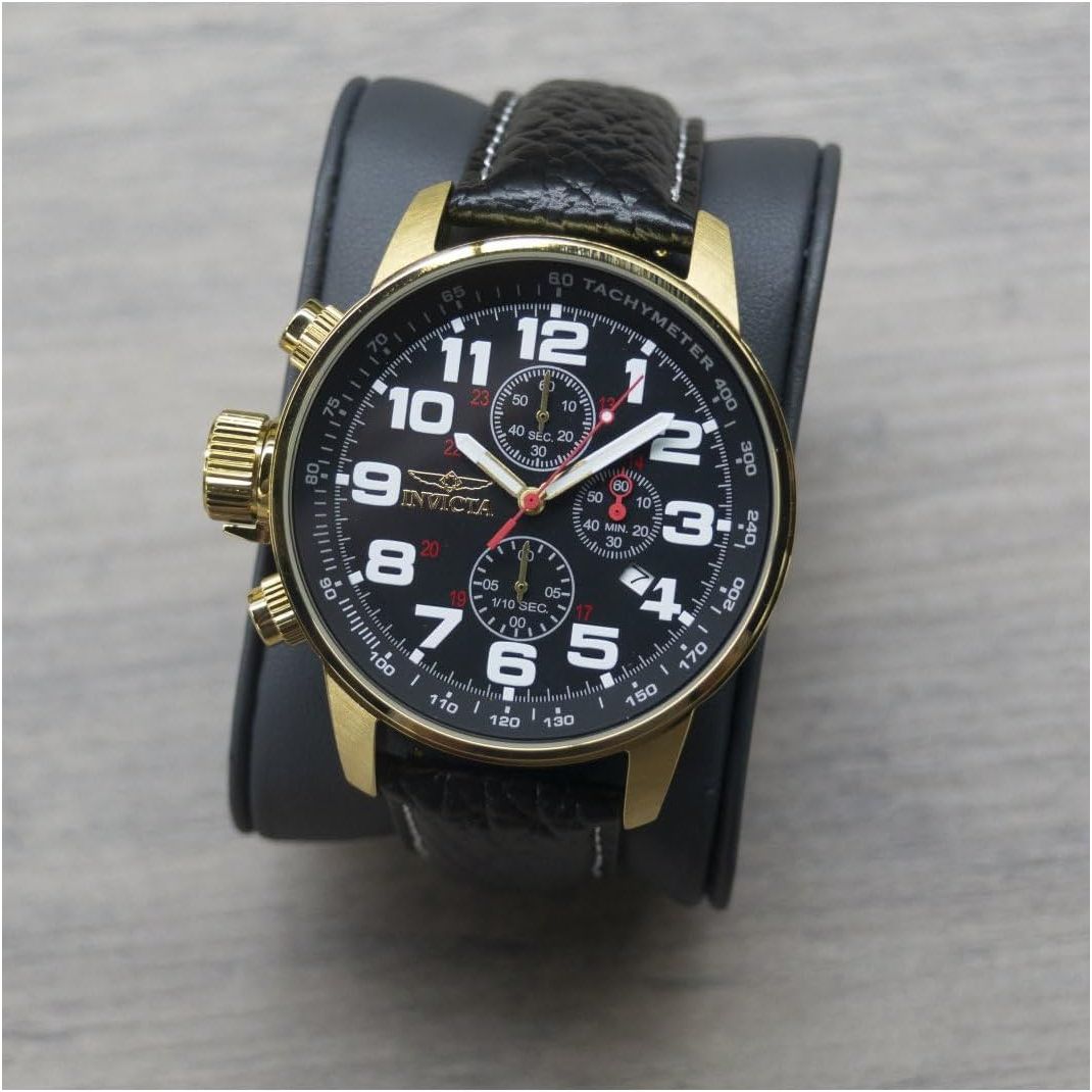 Buy now Invicta Men's I-Force Left Handed Quartz Watch with Leather Strap at indiglob india