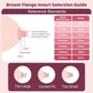 Flange Sizing Kit Upgrade, 10PCS 13/15/17/19/21mm Flange Inserts, Compatible with Most 24mm Wearable Breast Pumps from Medela/Spectra/Momcozy etc, 24mm Tunnel Reduction to Other Correct Size