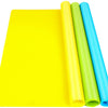 LEOBRO Silicone Mats, 3 PCS 15.7” x 11.7" Silicone Mat for Crafts, Resin Molds, Play Dough Mat, Silicone Sheets for Epoxy Resin, Clay, Crafts - Blue & Green & Yellow