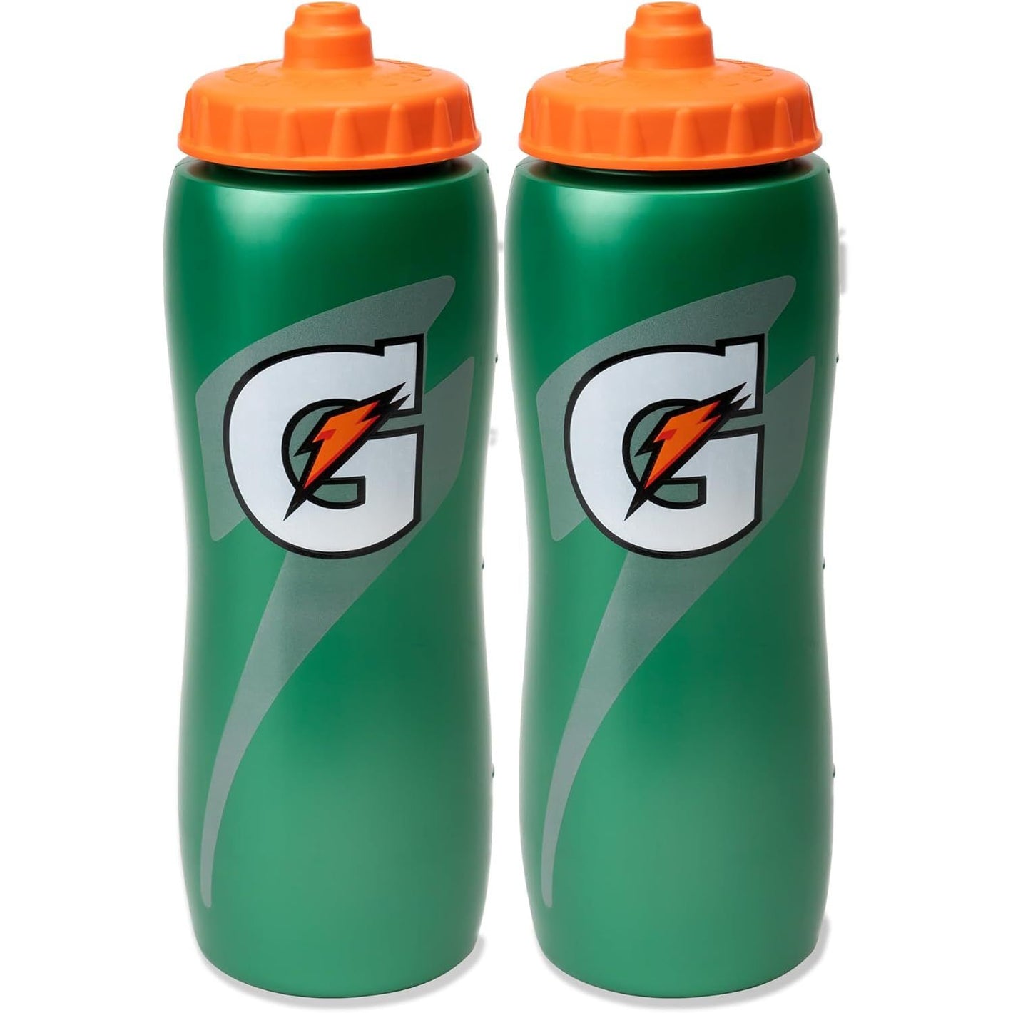 Gatorade 32 Oz Squeeze Water Sports Bottle - Pack of 2 - New Easy Grip Design