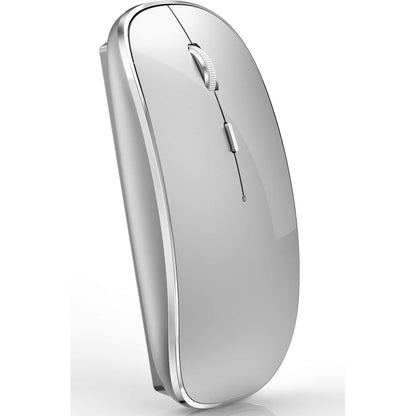 Wireless Mouse for MacBook Pro MacBook Air MacBook Laptop Mac iMac Desktop Computer Chromebook Win7/8/10/11 PC HP Dell Laptop 2.4 USB/USB C Mouse (Rose Gold)