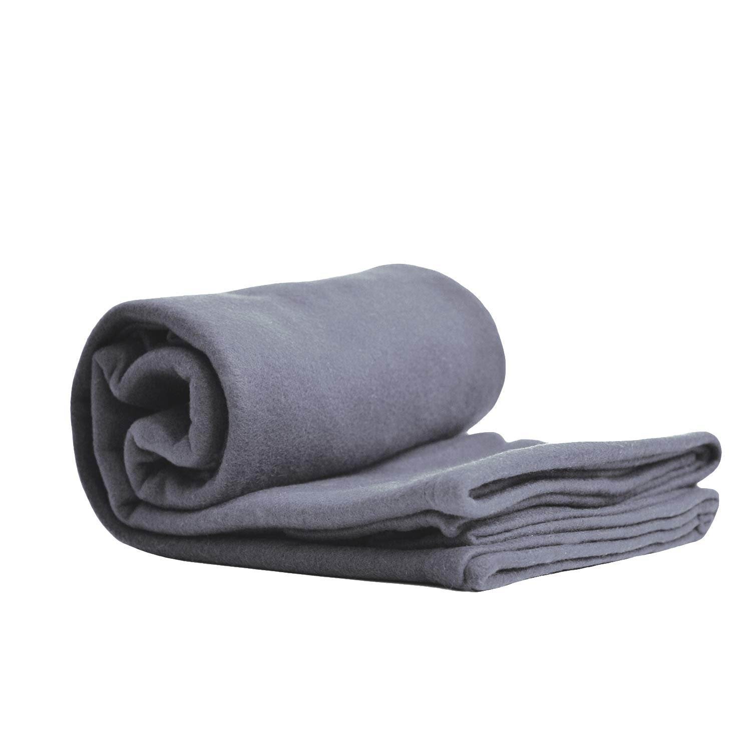 Cozy-Soft Microfleece Travel Blanket, 50x60 Inch, Lightweight, Compact, Perfect for Airplane and Car, Charcoal - My Store