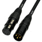 CESS-008 XLR 3-Pin Male to XLR 5-Pin Female Adapter Cable, Balanced XLR3M to XLR5F Signal Converter, 6-Inch Wire Length, 2-Pack