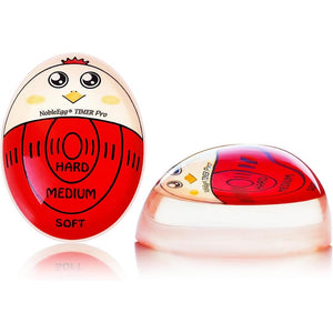 NobleEgg Egg Timer Pro for Boiling Eggs | Soft Hard Boiled Egg Timer That Changes Color When Done | No BPA, Certified